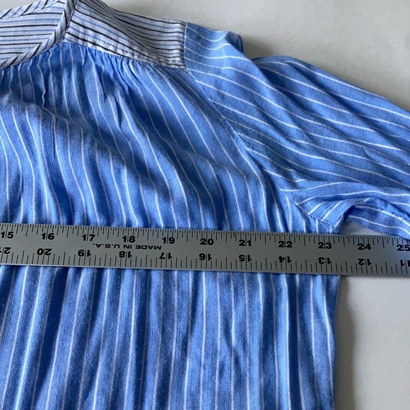 Collarless Button Down Shirt - Picture 8 of 9